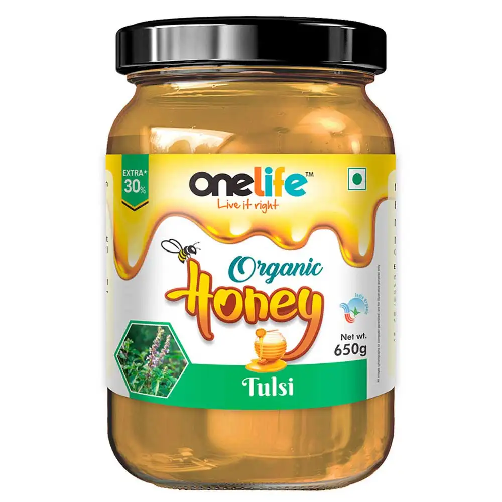 OneLife Organic Honey,  650 g  Tulsi