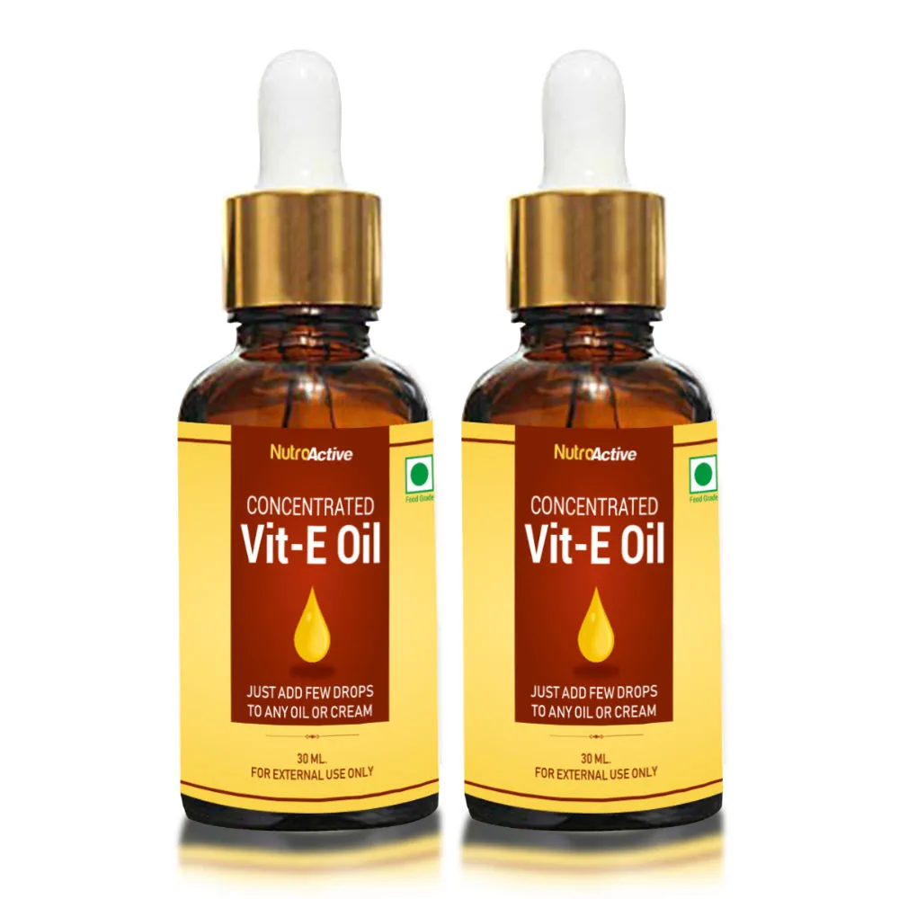 NutroActive Vitamin E Oil Pure Concentrated (Pack of 2)