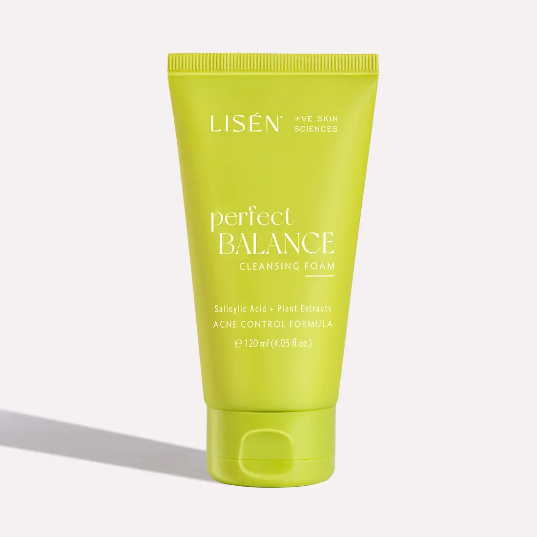 LISEN Perfect Balance Cleansing Foam, 120 ML | Formulated with Salicylic Acid + Plant Extract for Acne, Blackheads & Whiteheads (Women & Men)