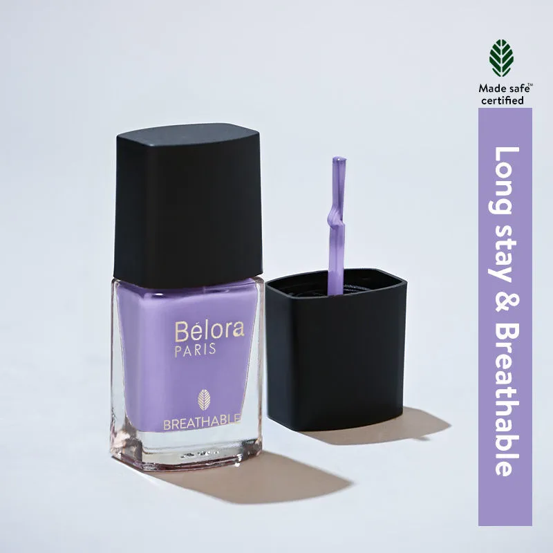 Belora Paris Breathable Made Safe Longstay Nail Polish - 2 Luv Lavender