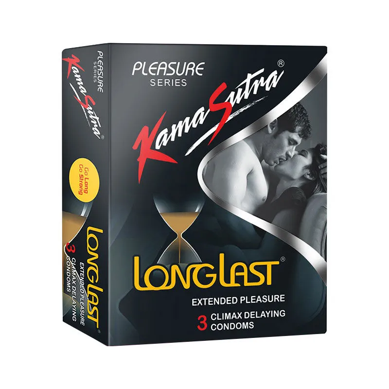 Kamasutra Long Last Condoms - 3pcs