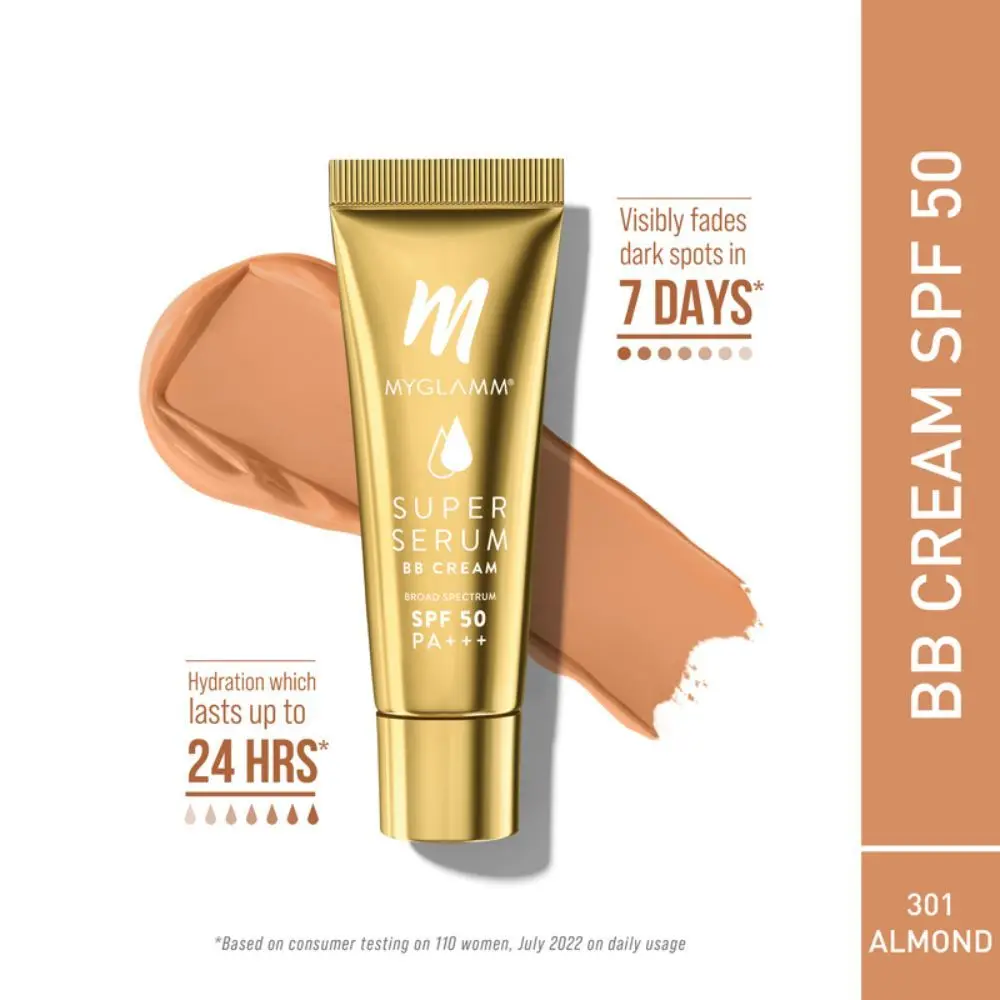 MyGlamm Super Serum BB cream-301 Almond (15 g)