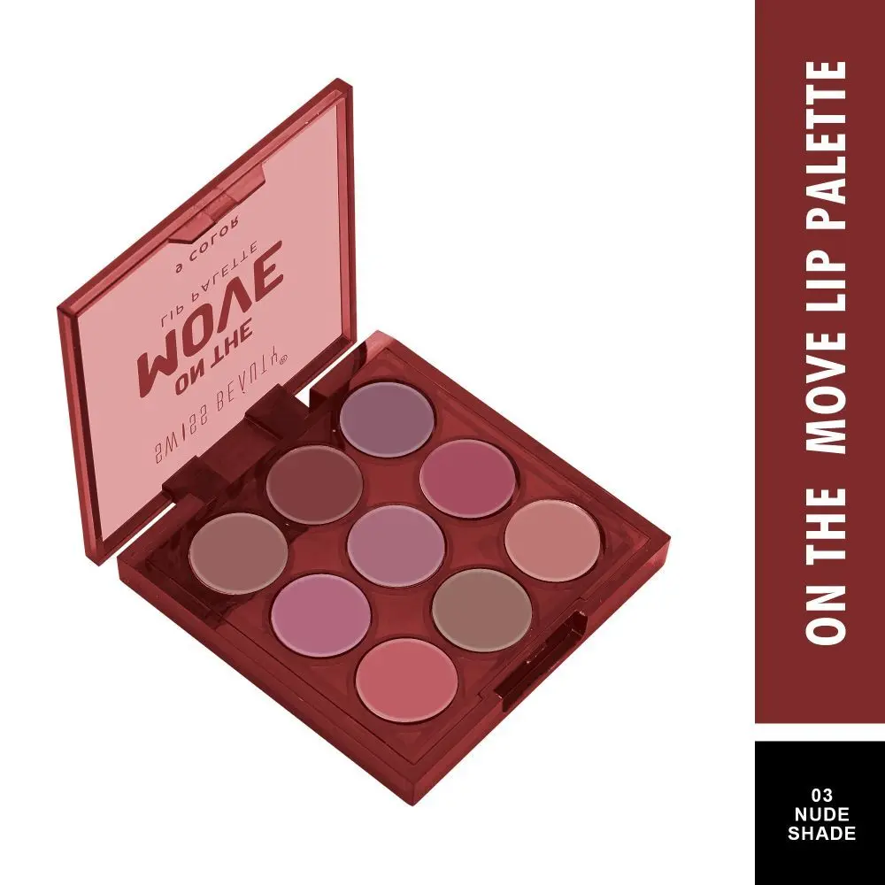 Swiss Beauty On the Move Lip Palette 3 Nude 5gm