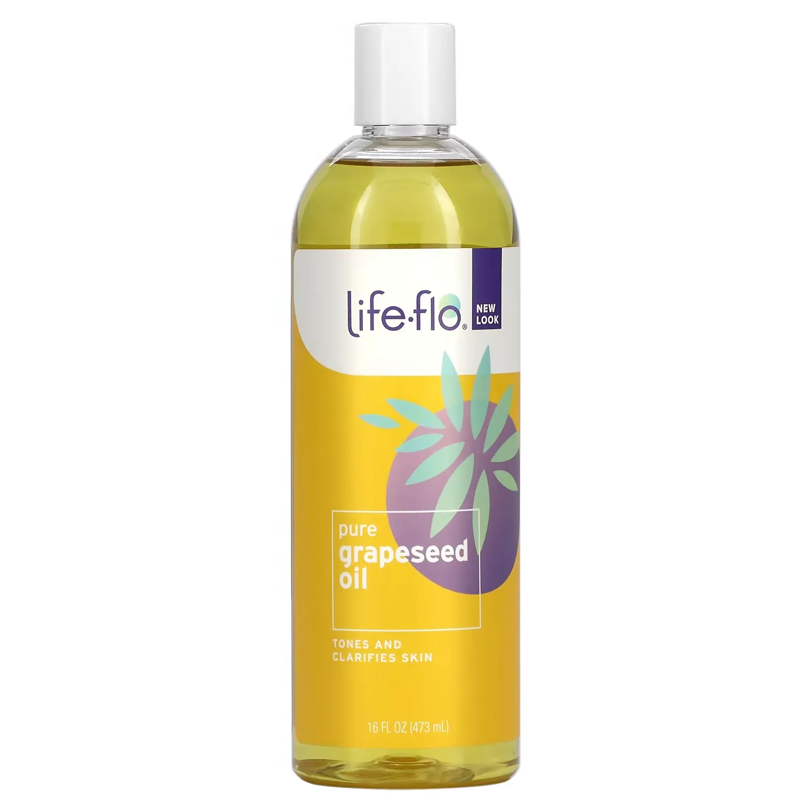 Pure Grapeseed Oil, 16 fl oz (473 ml)