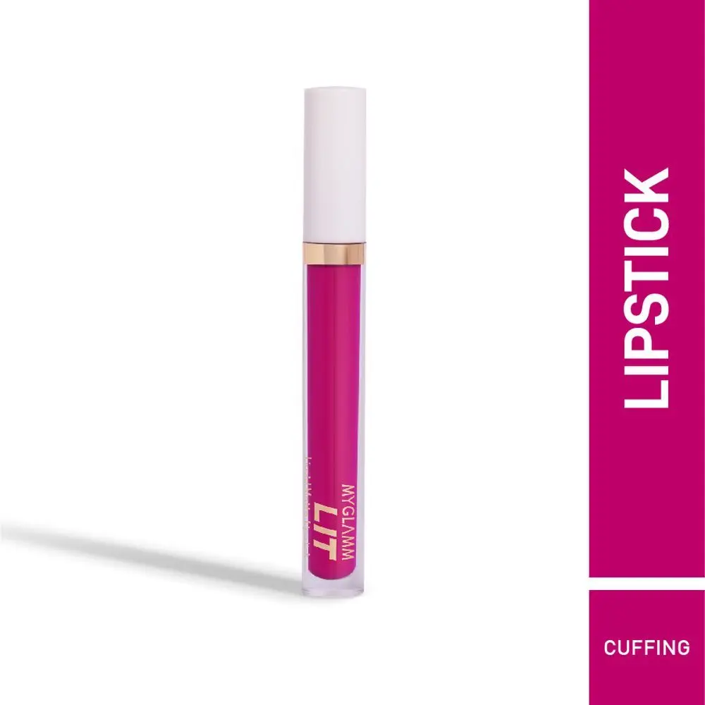 MyGlamm LIT Liquid Matte Lipstick-Cuffing-3ml