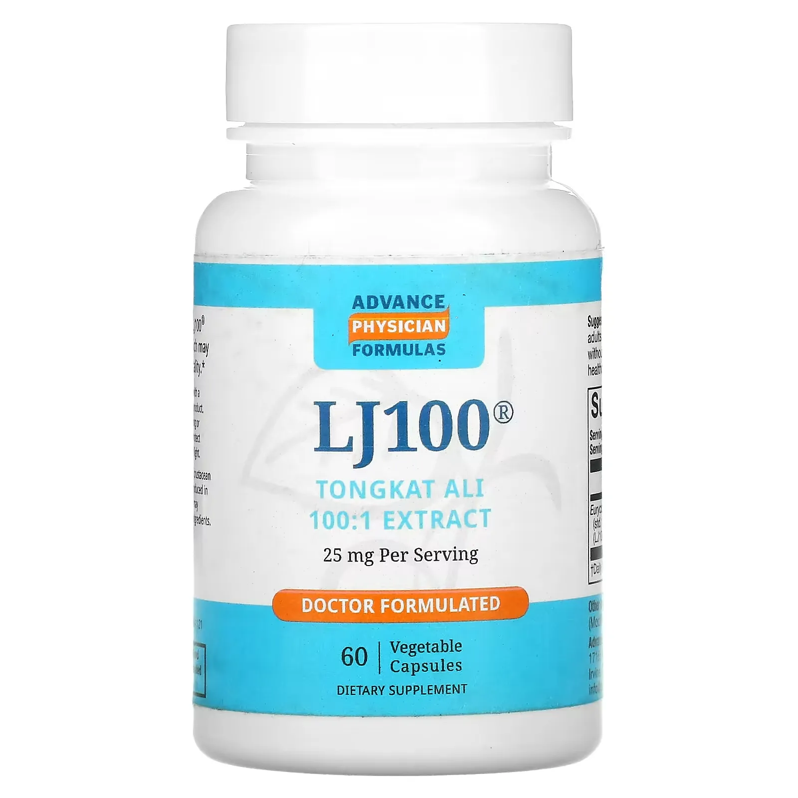 LJ 100, 25 mg, 60 Vegetable Capsules