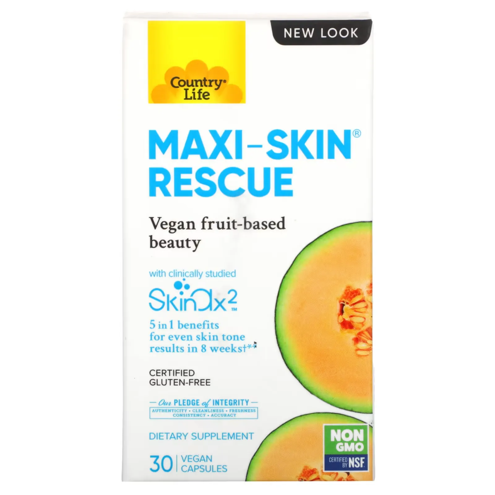 Maxi-Skin Rescue, 30 Vegan Capsules