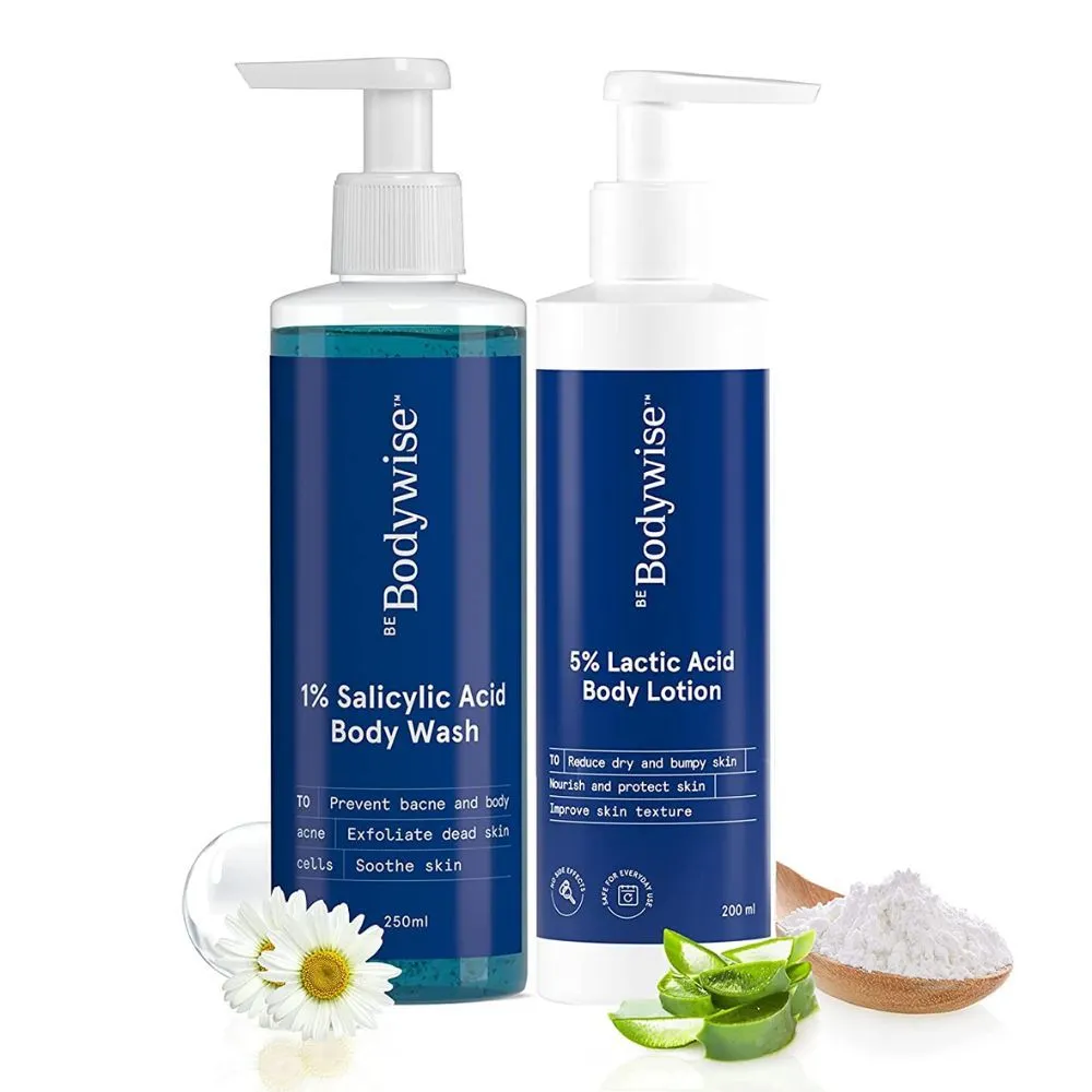 Be Bodywise 1% Salicylic Acid Body Wash + 5% Lactic Acid Body Lotion