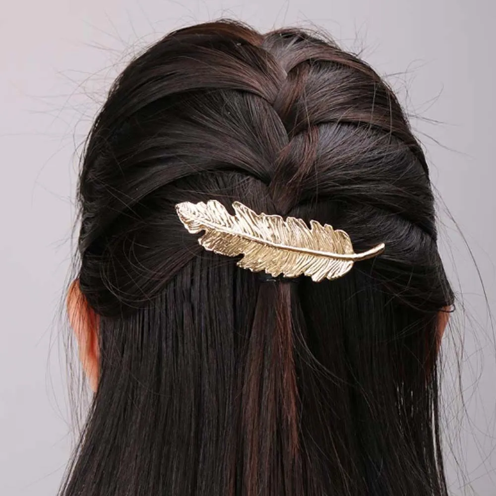 Ferosh Joel Golden Leaf Hair Clip