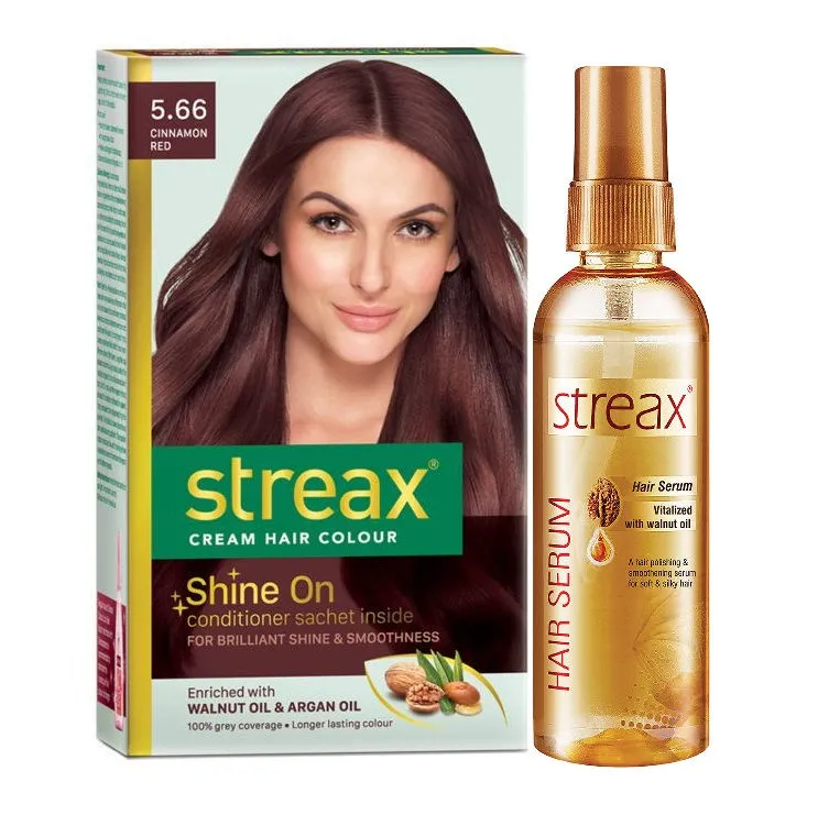 Streax Reg Colour Cinnamn Red + Walnut Serum