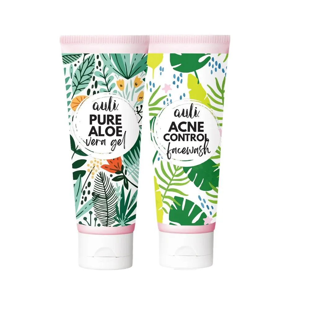 Auli Acne Control Combo For Preventing Breakouts Reducing Visible Pores And Increasing Hydration