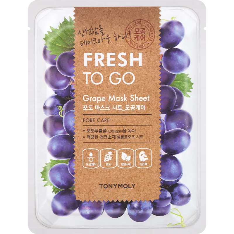 TONYMOLY Fresh To Go Grape Mask Sheet Pore Care