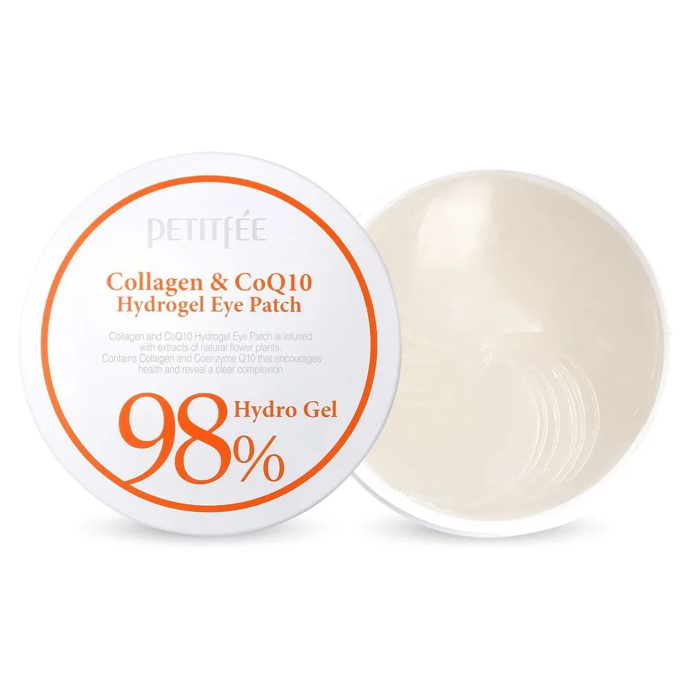 Petitfee Collagen & Coq10 Hydrogel Gel 98%Eye Patch Pack Of 60