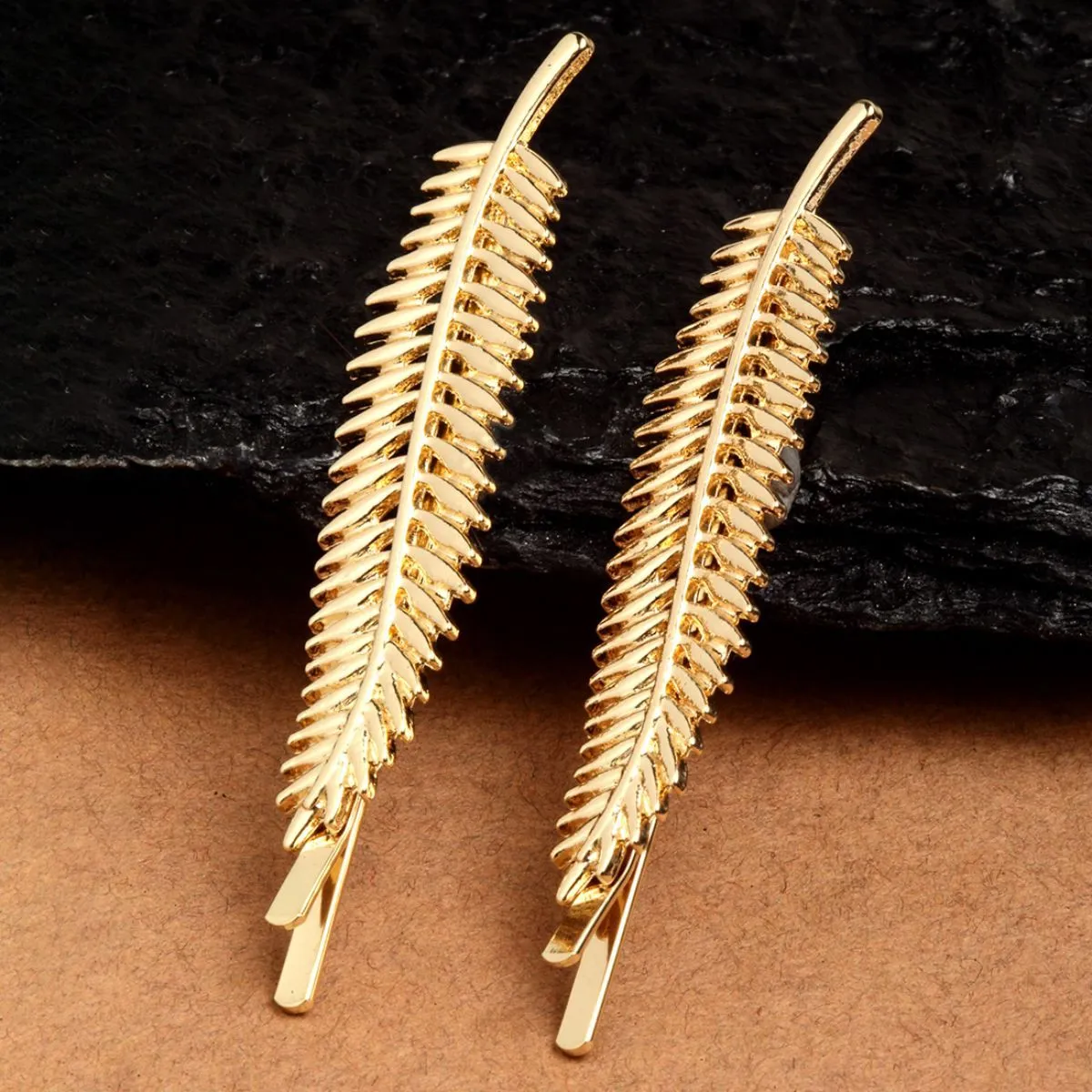 Ferosh Leaf Hairpin - Set Of 2