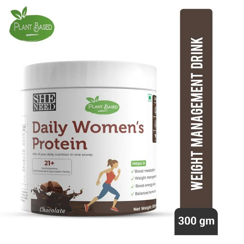 Sheneed Plant Based Daily Women'S Protein-20Gms & 20+ Nutrients For Metabolism & Weight Management