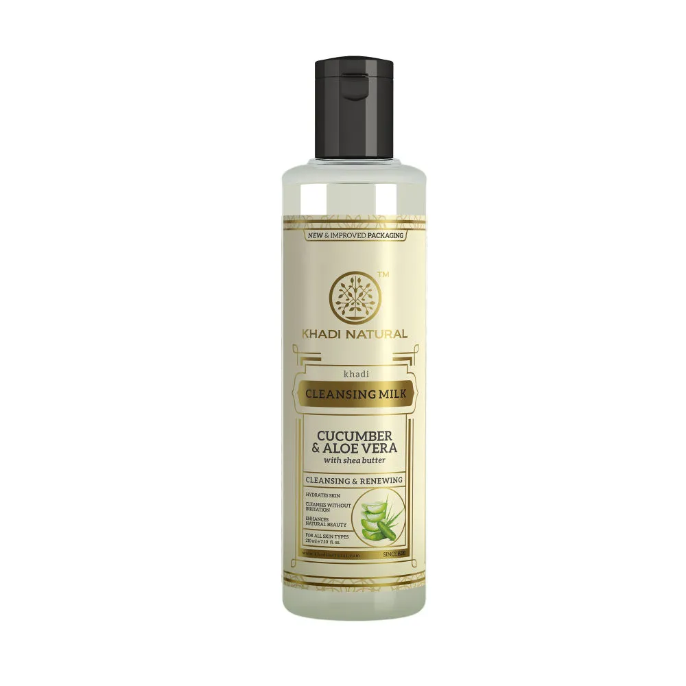 Khadi Natural Cucumber Aloe Vera Herbal Cleansing Milk