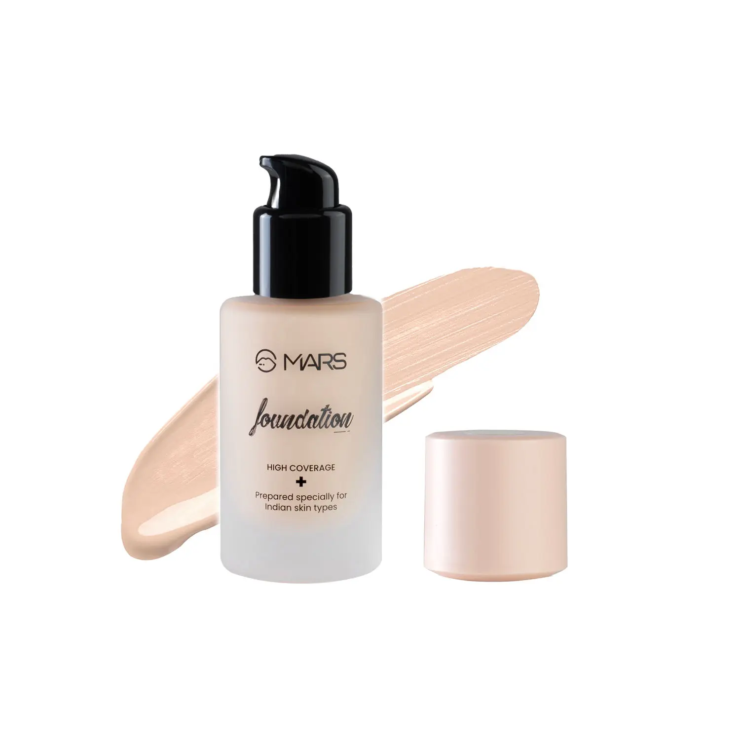 MARS Foundation with High Coverage, Blemish Free & Blendable Liquid Formula - 03 | 40ml