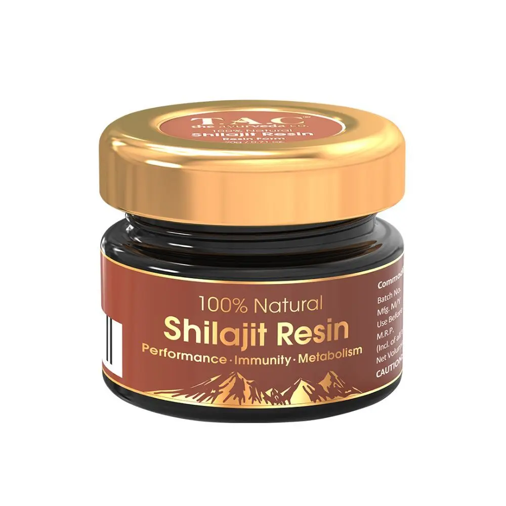 TAC - The Ayurveda Co. 100% Pure & Natural Shilajit/Shilajeet Raw Liquid Resin, Boosts Performance, Immunity, Metabolism, Stamina 20gm