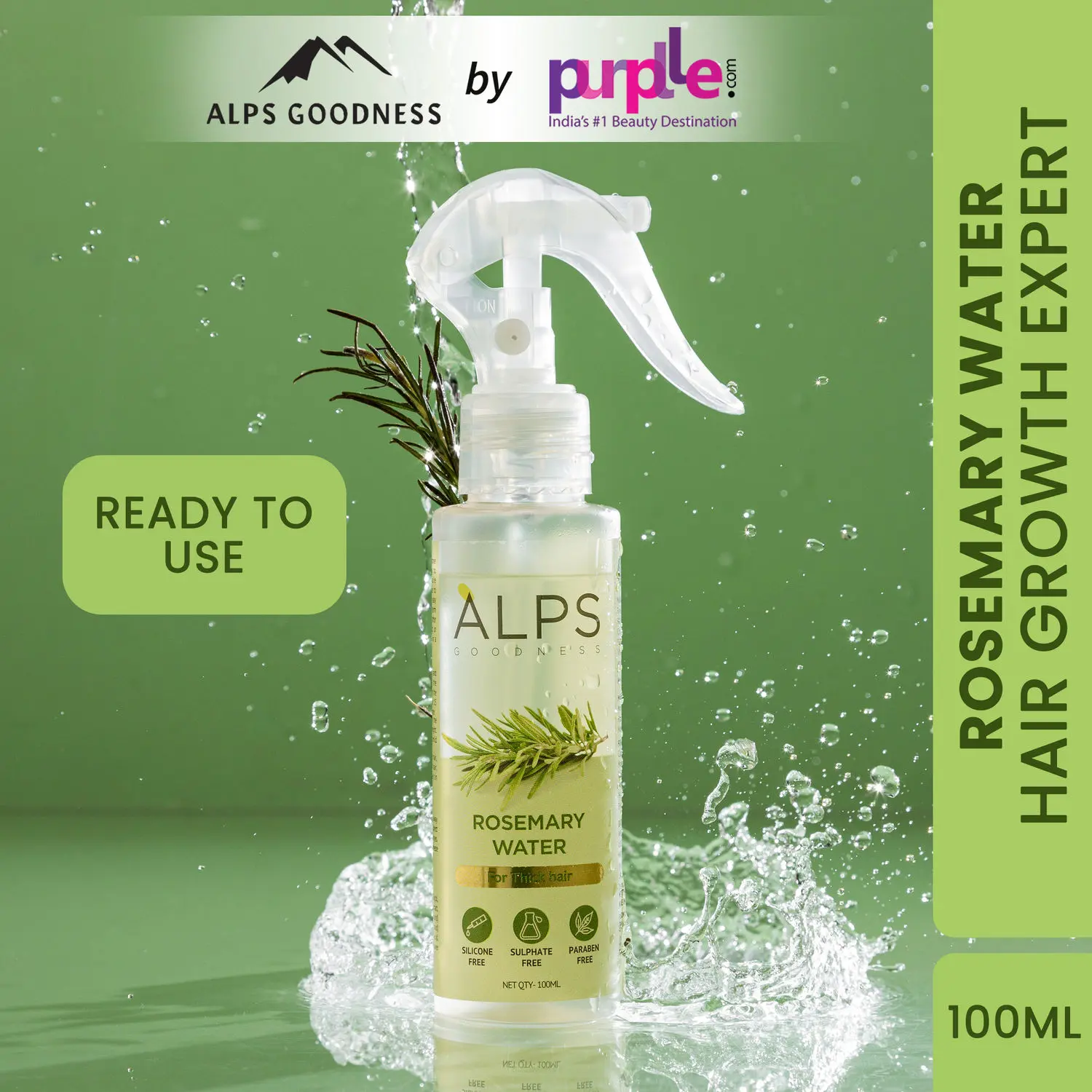 Alps Goodness Rosemary Water (100ml) | Rosemary water for hair | Hair Spray for Hair Growth