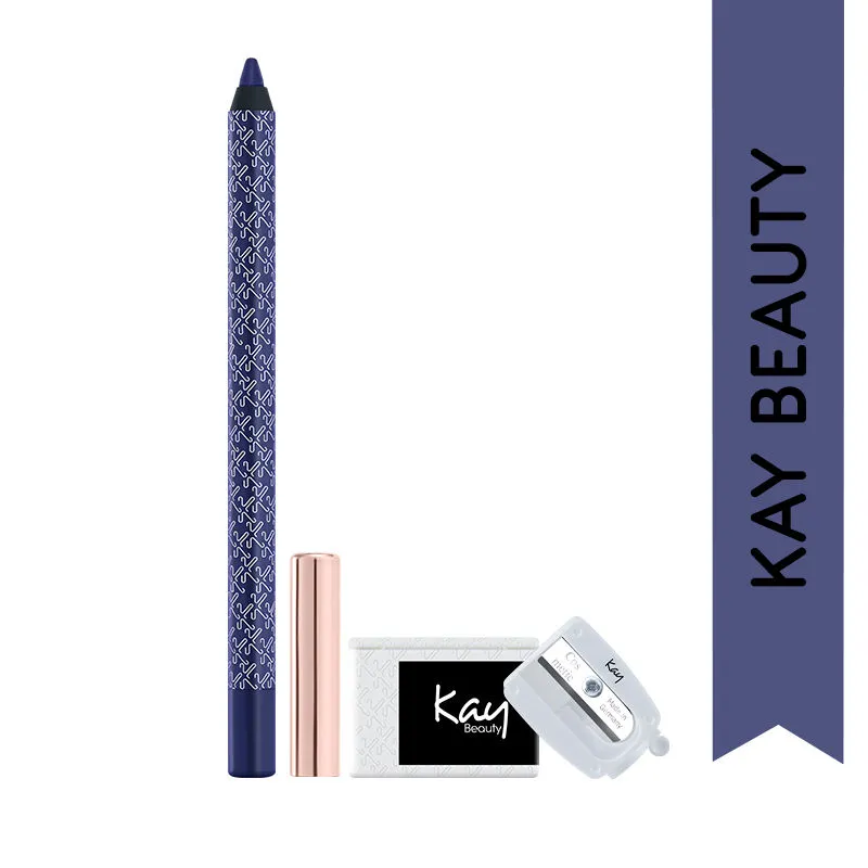 Kay Beauty Gel Eye Pencil (Blue) & Pencil Sharpener Combo