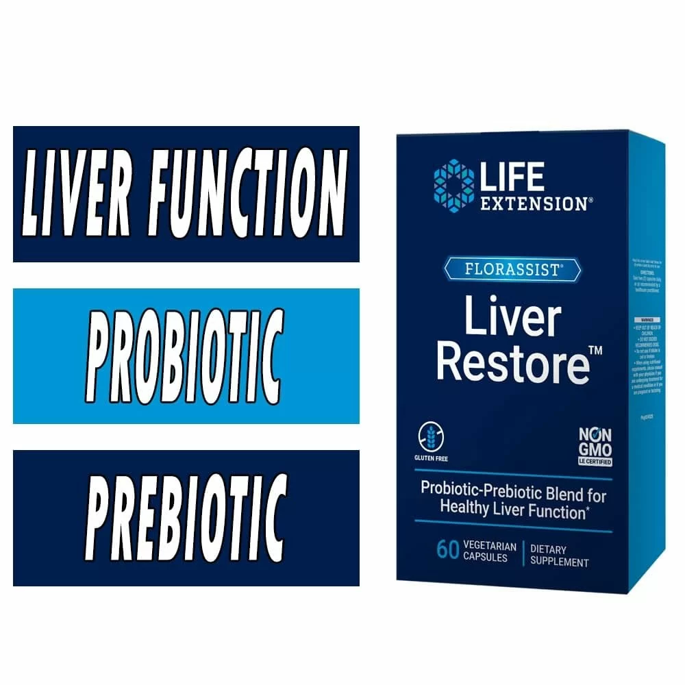 Life Extension Florassist Liver Restore - 60 Veg Capsules