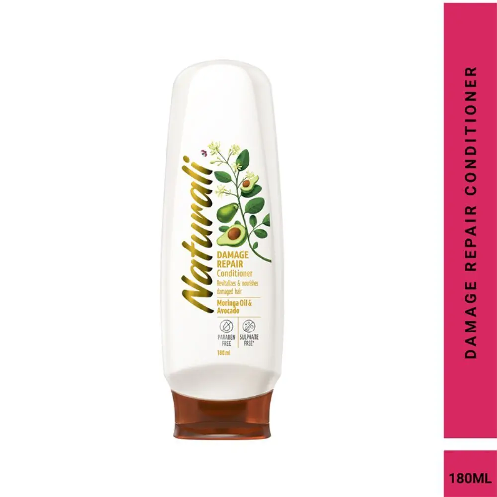 Naturali Damage Repair Conditioner | With Moringa Oil & Avocado | Revitalizes And Nourishes Damaged Hair | 180 Ml