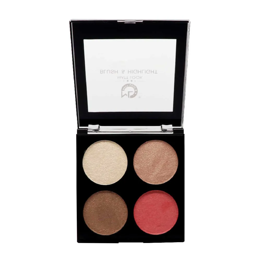 Matt look Make-up Series Baked Blush & Highlight Palette - 3