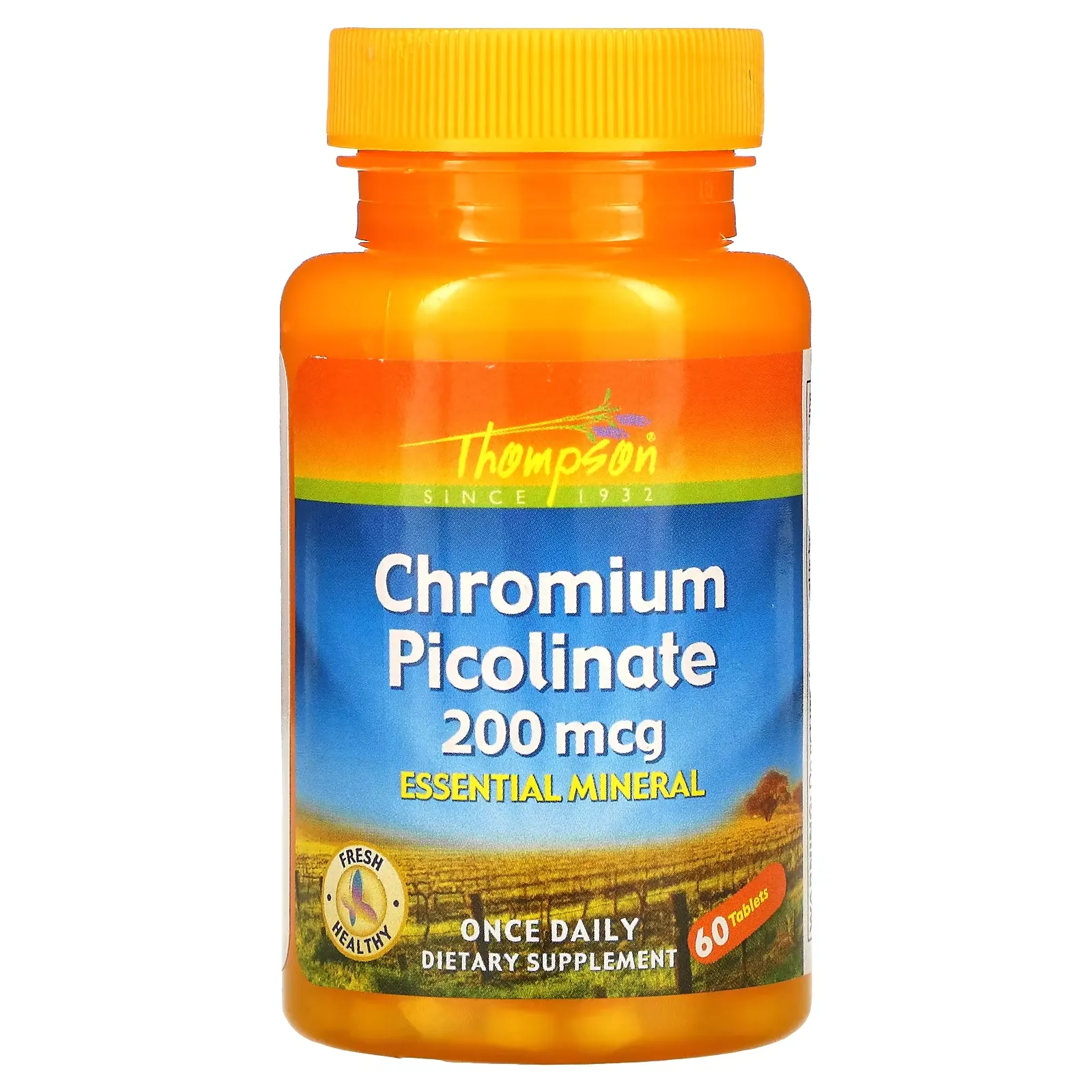 Chromium Picolinate, 200 mcg, 60 Tablets