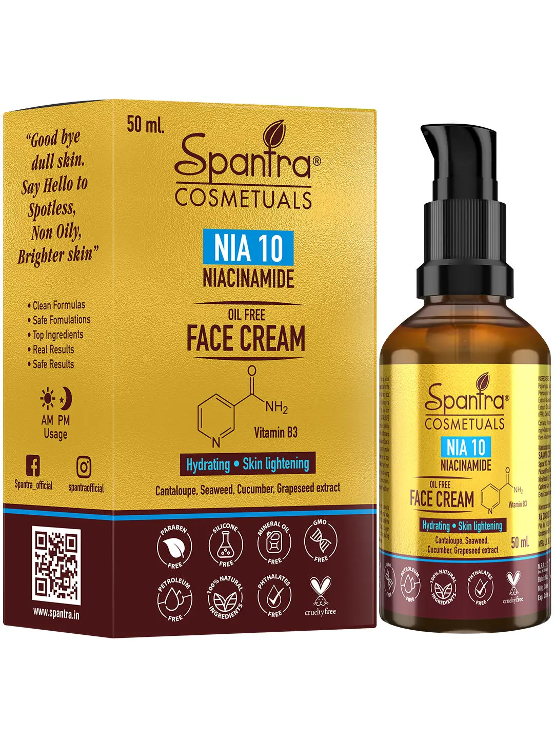 Spantra Niacinamide Face Cream (50 ml)