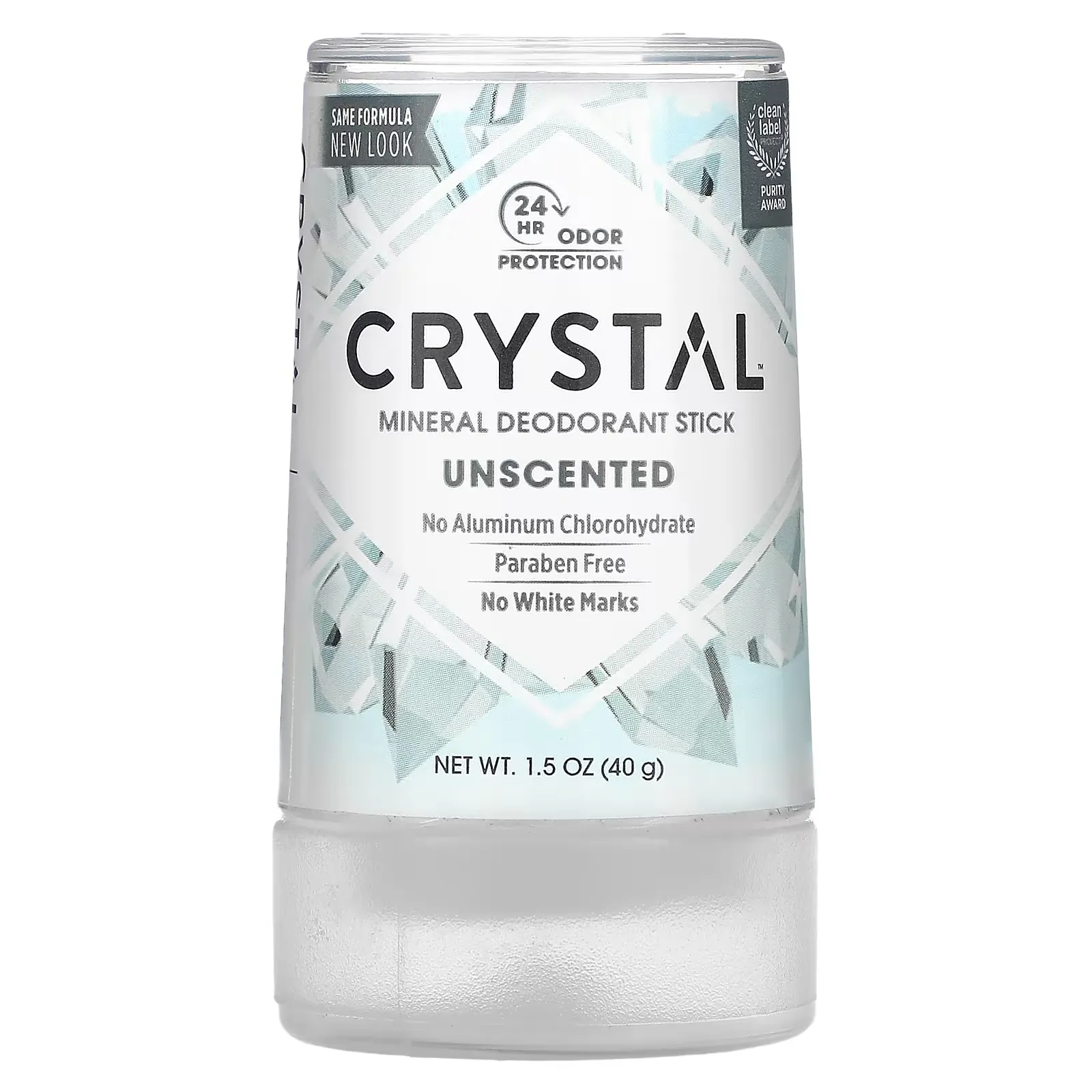 Mineral Deodorant Stick, Unscented, 1.5 oz (40 g)