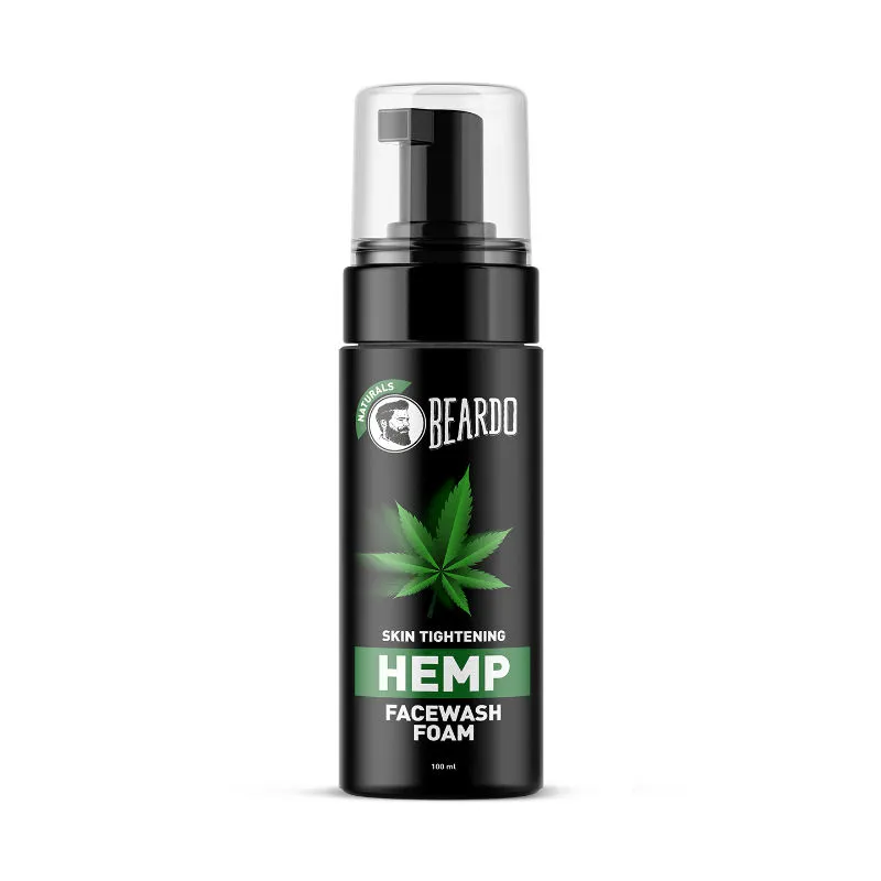 Beardo Naturals Hemp Foaming Facewash for Men, |With Hemp Seed Oil | Acne reduction