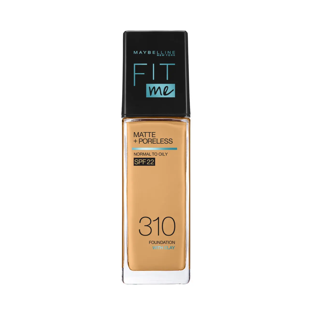 Maybelline New York Fit Me Matte+Poreless Liquid Foundation (With Pump), 310 Sun beige (30 ml)