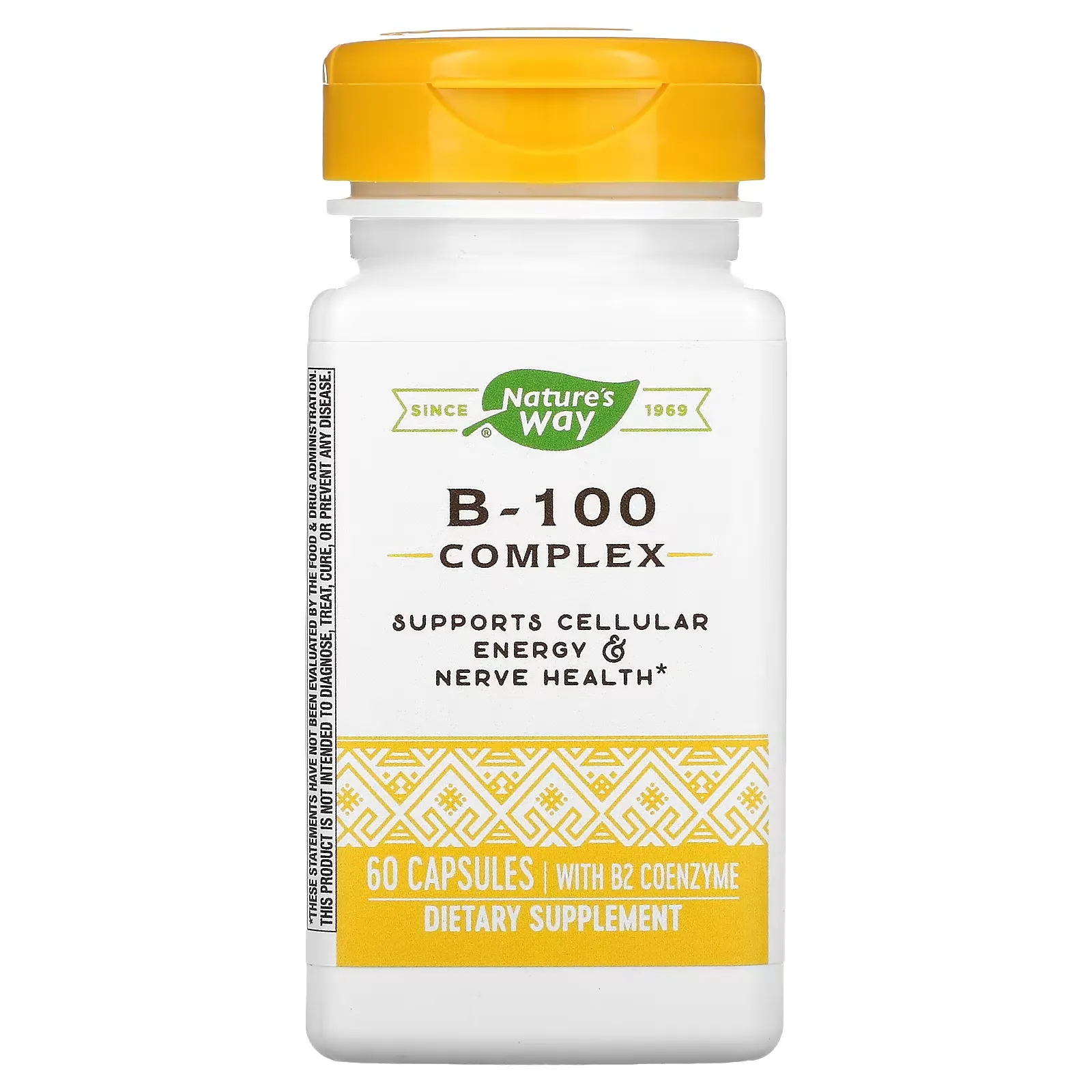 B-100 Complex with B2 Coenzyme, 60 Capsules