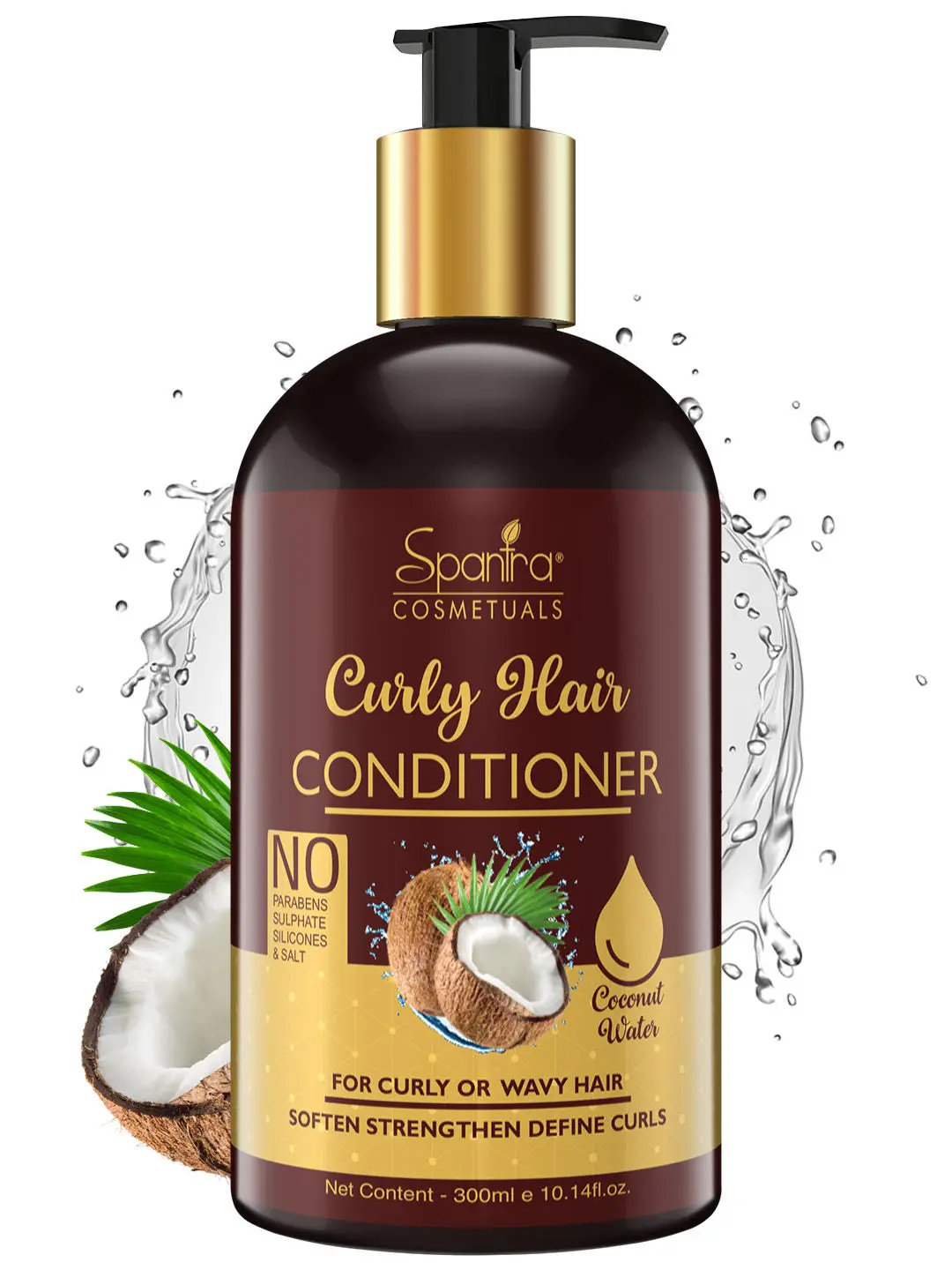 Spantra Curly Hair Conditioner For Curls or Wavy Hair, 300ml