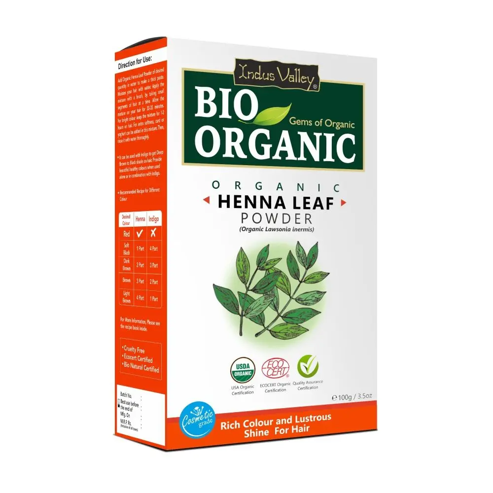 Indus Valley Bio Organic Henna Leaf powder- (100 g)