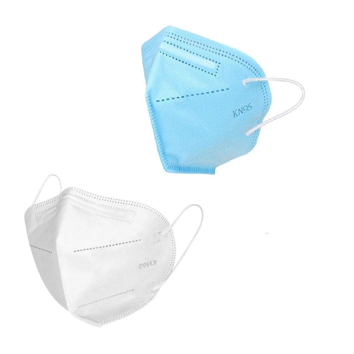 OOMPH Pack Of 2 Kn95/n95 Anti-pollution Reusable 5-layer Mask (blue,white)