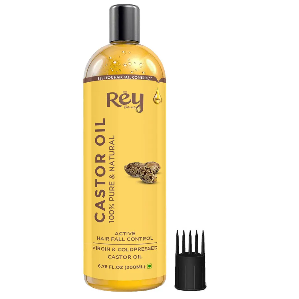 Rey Naturals 100% Pure & Natural Cold Pressed Castor Oil