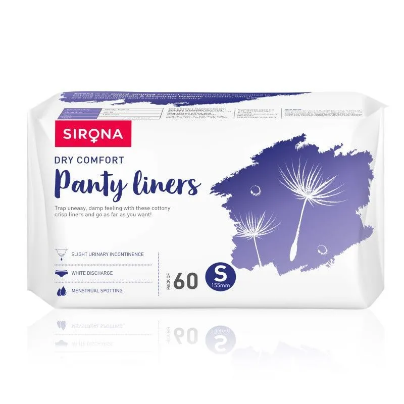 Sirona Ultra-Thin Cottony Crisp Panty Liners | Ultra Soft and Breathable Liners for Everyday Use