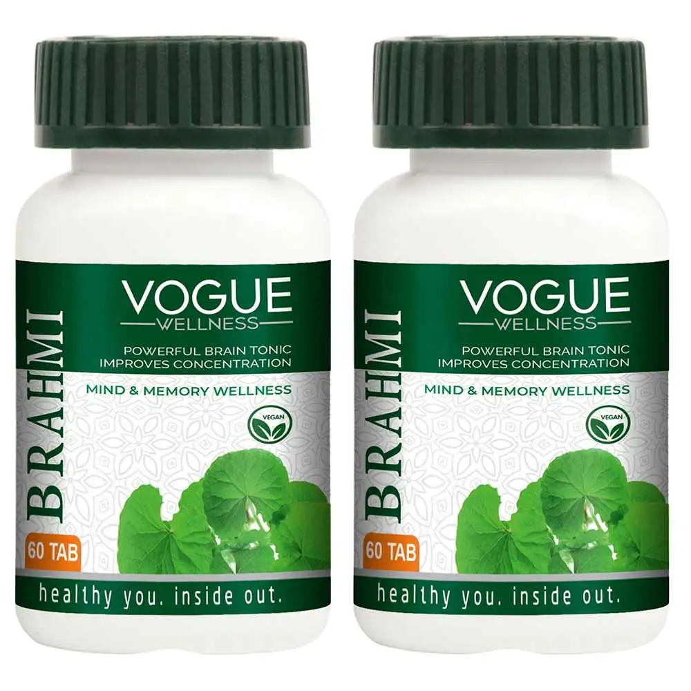 Vogue Wellness Brahmi - Pack of 2,  60 tablet(s)