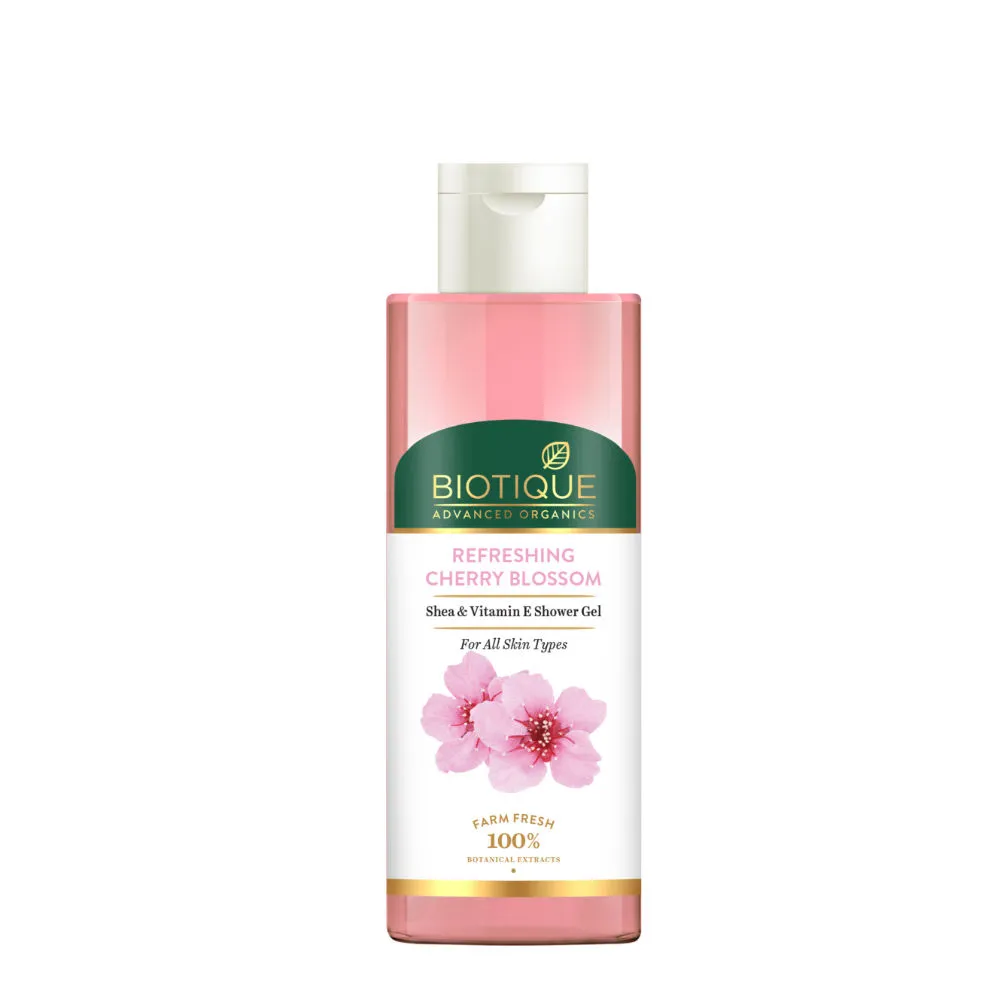 Biotique Advanced Organics Refreshing Cherry Blossom Shea & Vitamin E Shower Gel