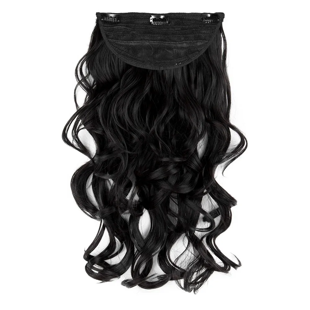 Streak Street Clip-in 18 Soft Curls Natural Black Hair Extensions