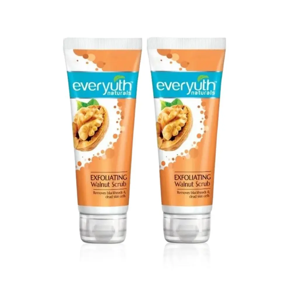 Everyuth Naturals Exfoliating Walnut Scrub, 200gm, Tube - Pack of 2