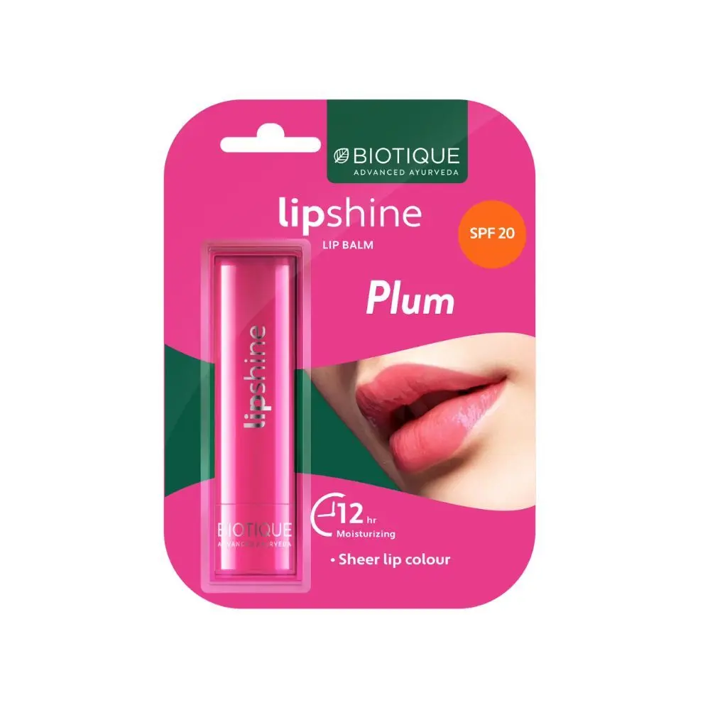 Biotique lipshine Lip Balm (Plum)(4 g)