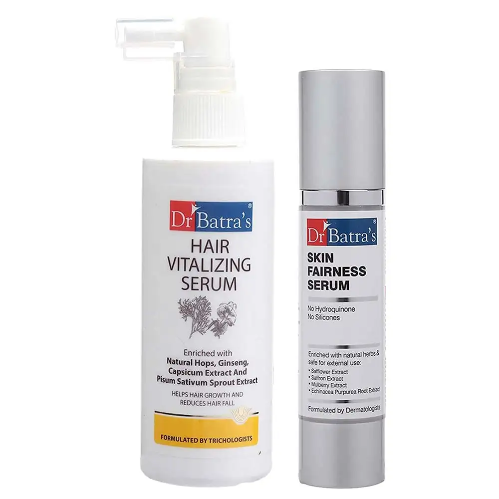 Dr Batra's Hair Vitalizing & Skin Fairness Serum,  2 Piece(s)/Pack  for All Types of Skin