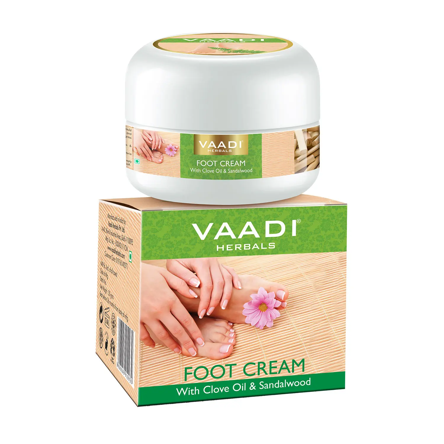 Vaadi Herbals Foot Cream With Clove & Sandalwood Oil (30 ml)