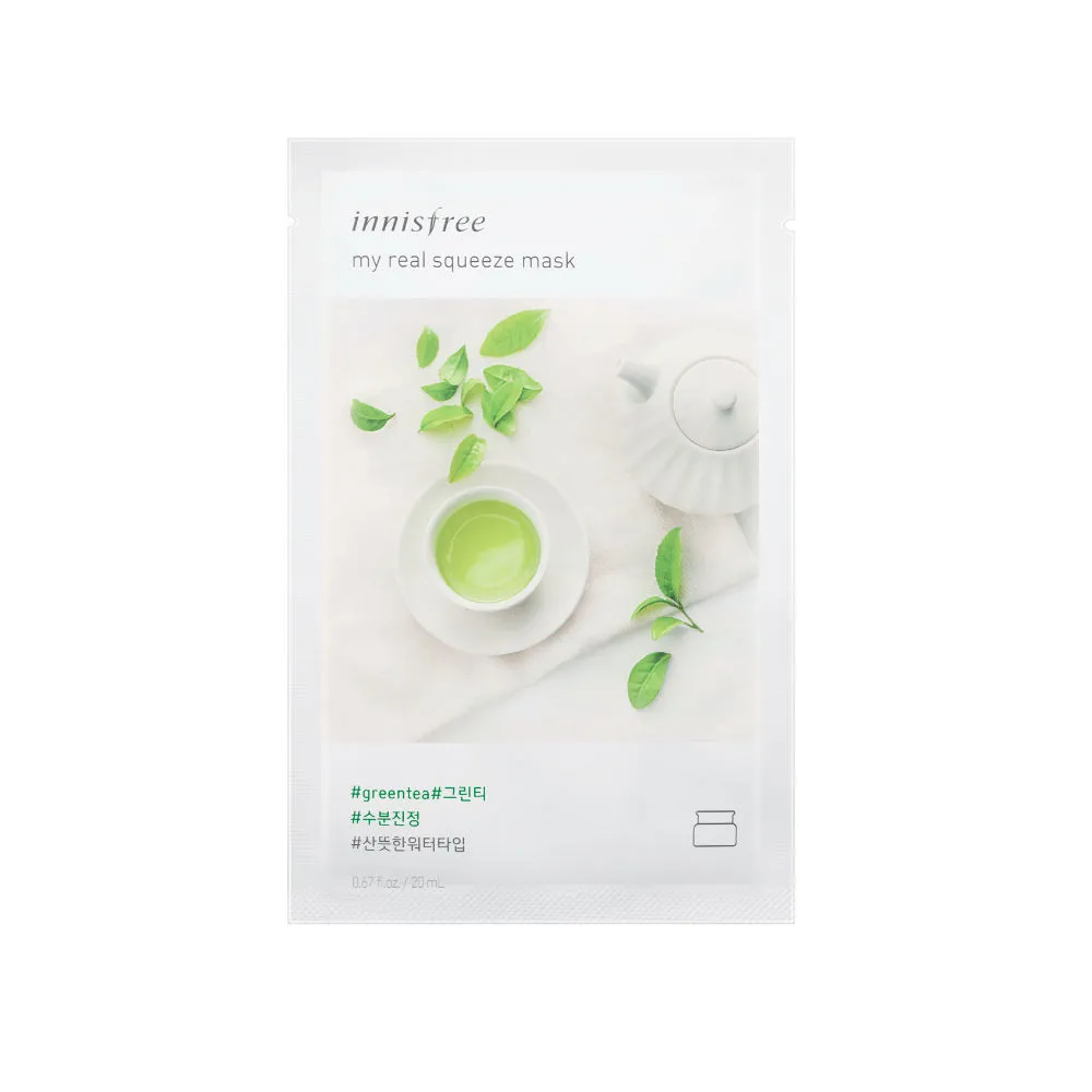 Innisfree My Real Squeeze Sheet Mask - Green Tea