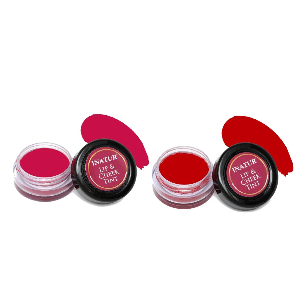 Inatur Lip & Cheek Tint Coral and Cherry