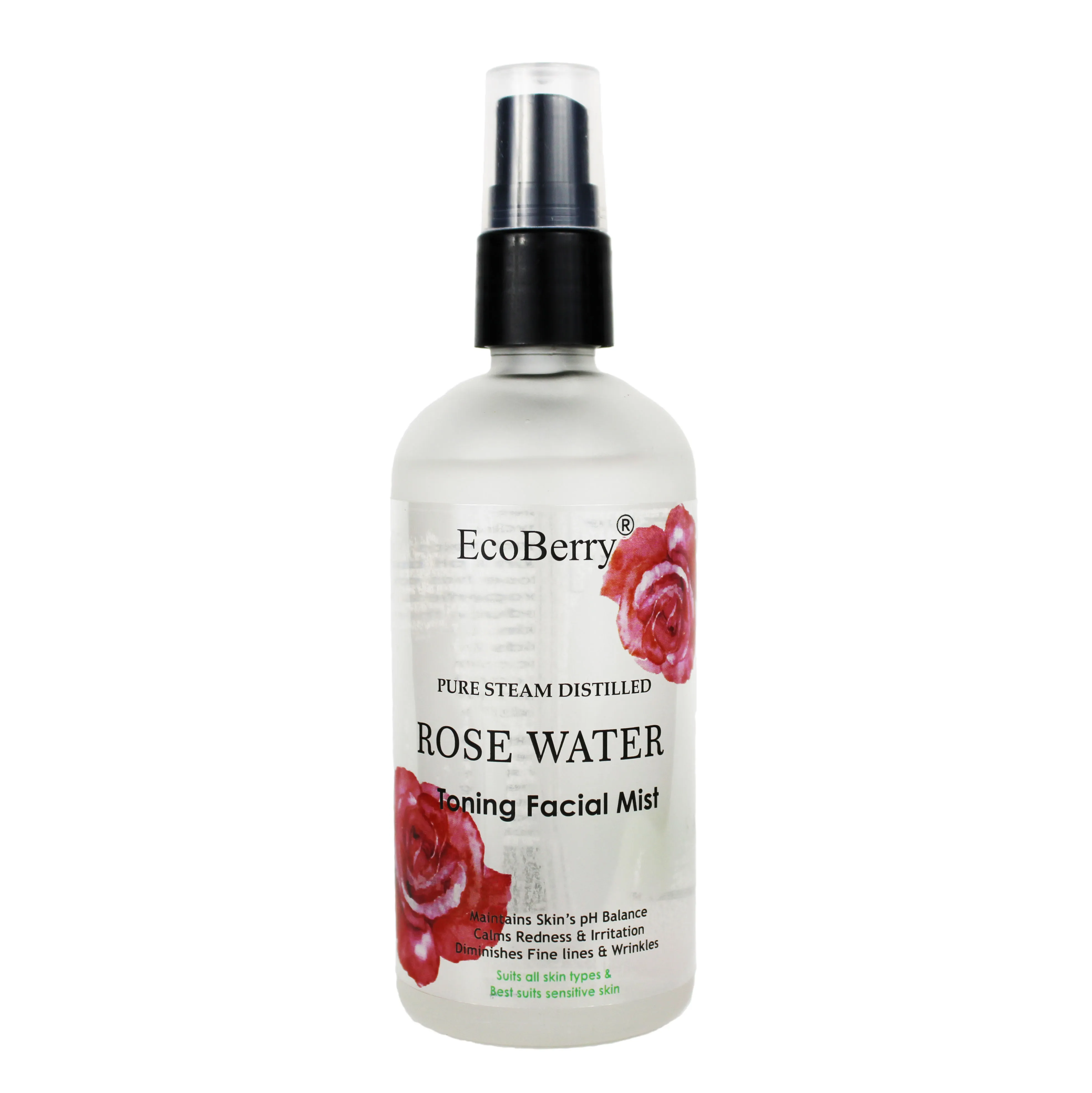 Ecoberry Pure Steam Distilled Rose Water