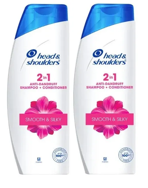 Head & Shoulders Smooth & Silky Shampoo + Conditioner (Pack Of 2)