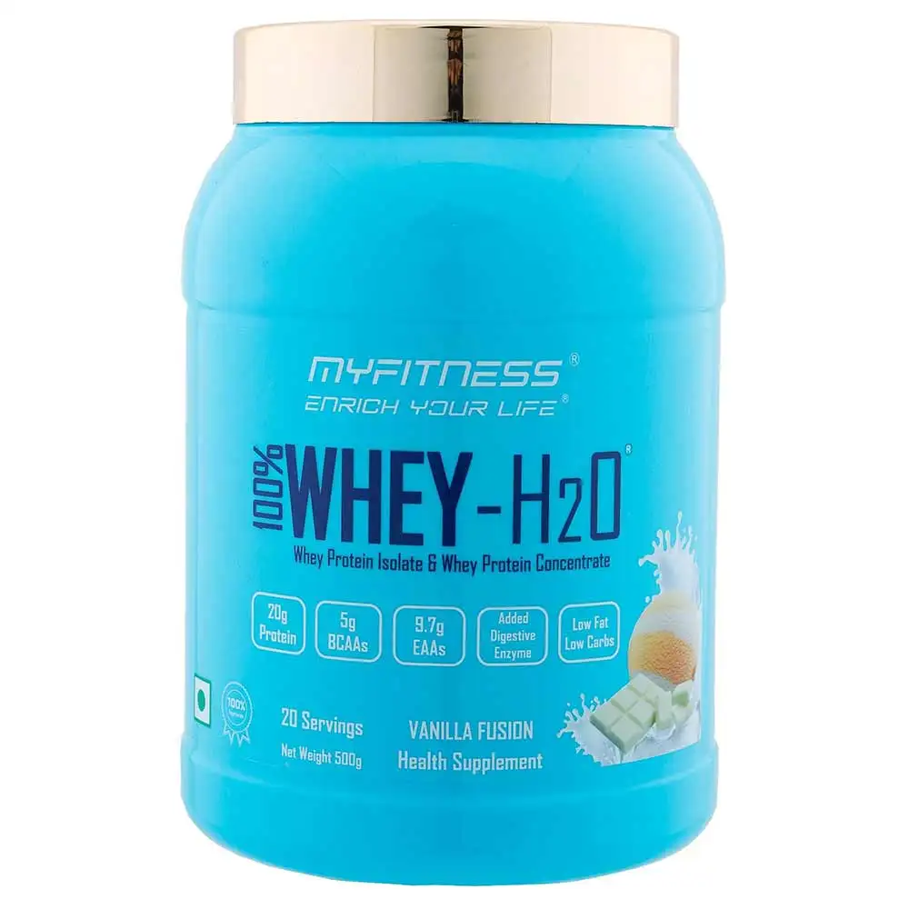 Myfitness 100% WHEY-H2O Protein Isolate,  1.1 lb  Vanilla Fusion